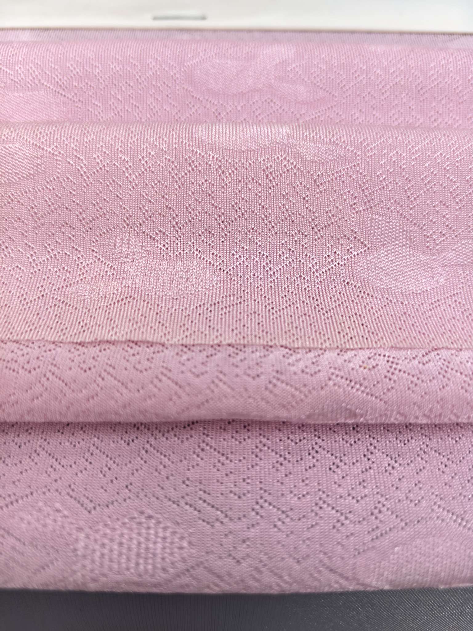 KWA90557 nylon knitted close-knit jacquard fabric with three-functional structure, breathable and three-dimensional effect, suitable for underwear and masks. Independent innovation, targeted development, and custom-made based on samples detail image 3