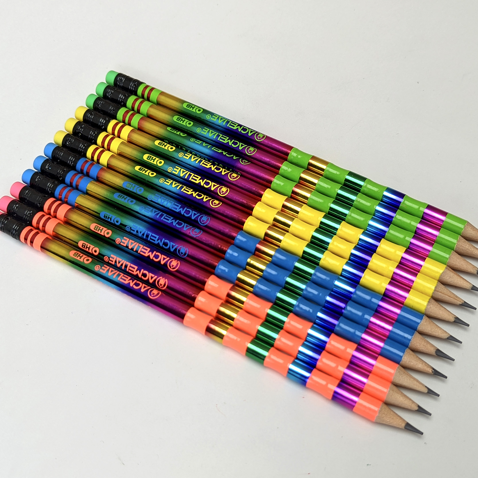 ACMELIAE P-6525 12pcs Bamboo HB Pencil Writing Pencil details Picture