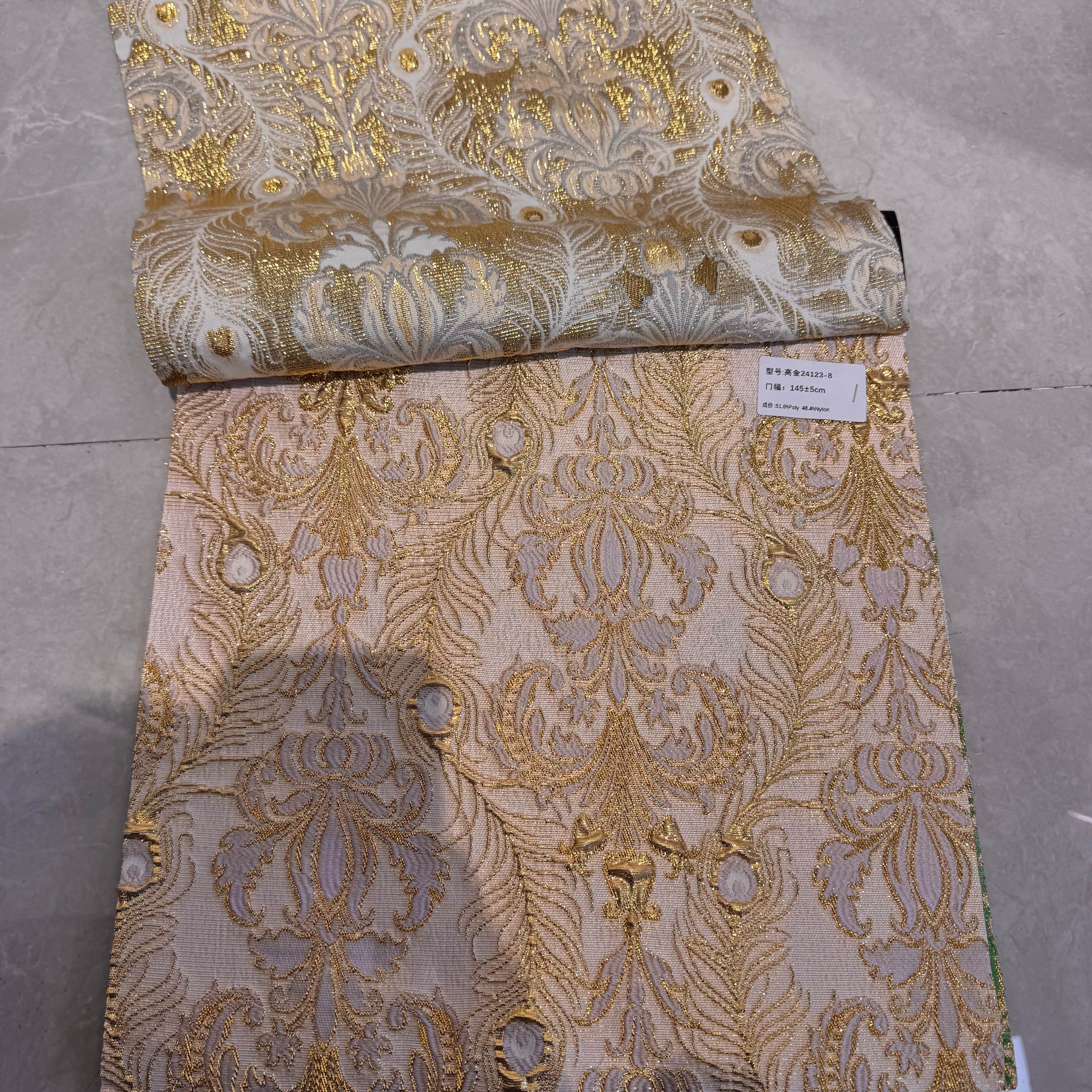 Colorful embroidered fabric in stock, ethnic-style home textiles, home tablecloths, handicrafts, curtain accessories, lace fabric, heavy gold thread embroidery, lace accessories, European and American style Christmas overlock decorative lace ribbons wholesale Specification image