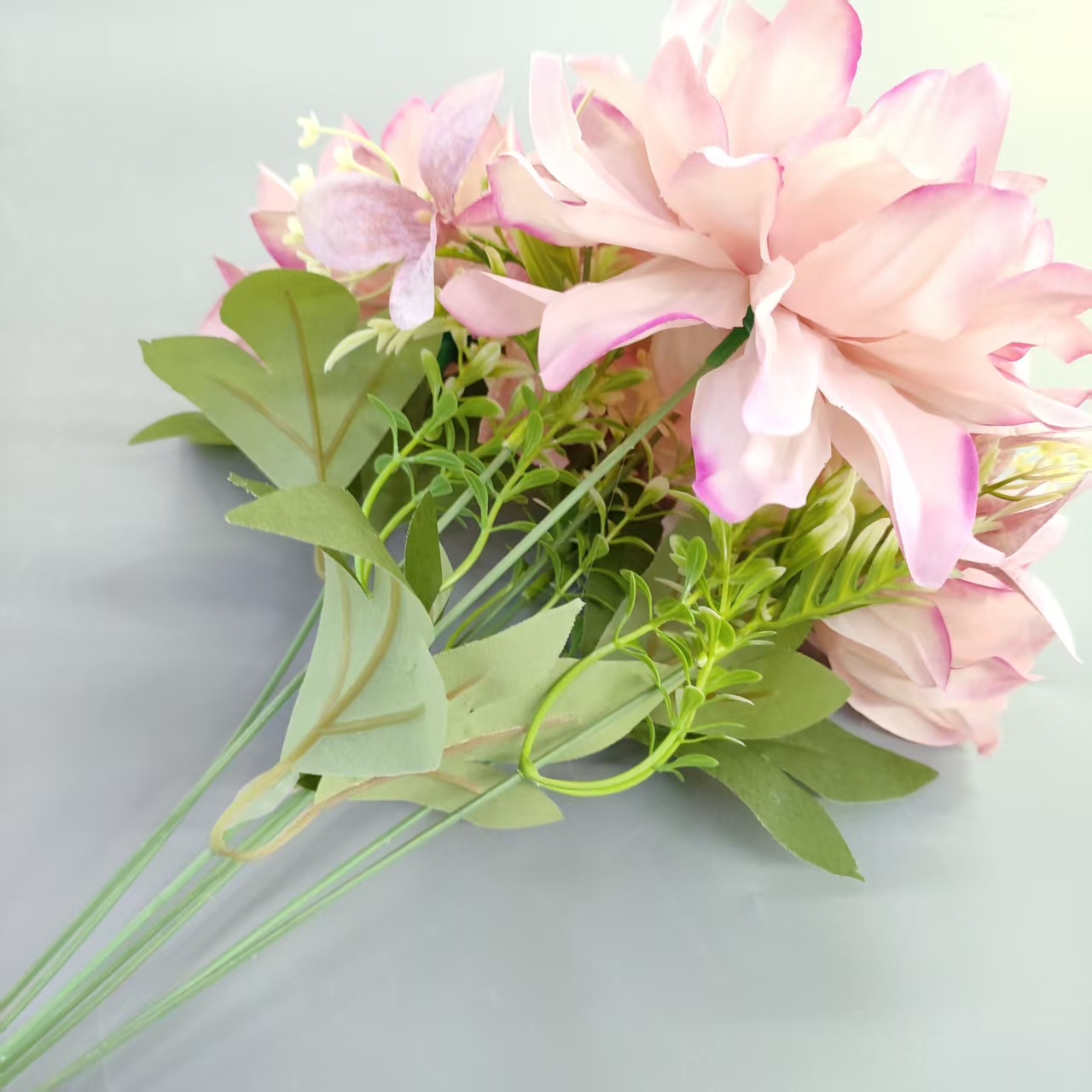 仿真花/假花仿真花/仿真花女2022森系/春天花园/绢花花头白底实物图