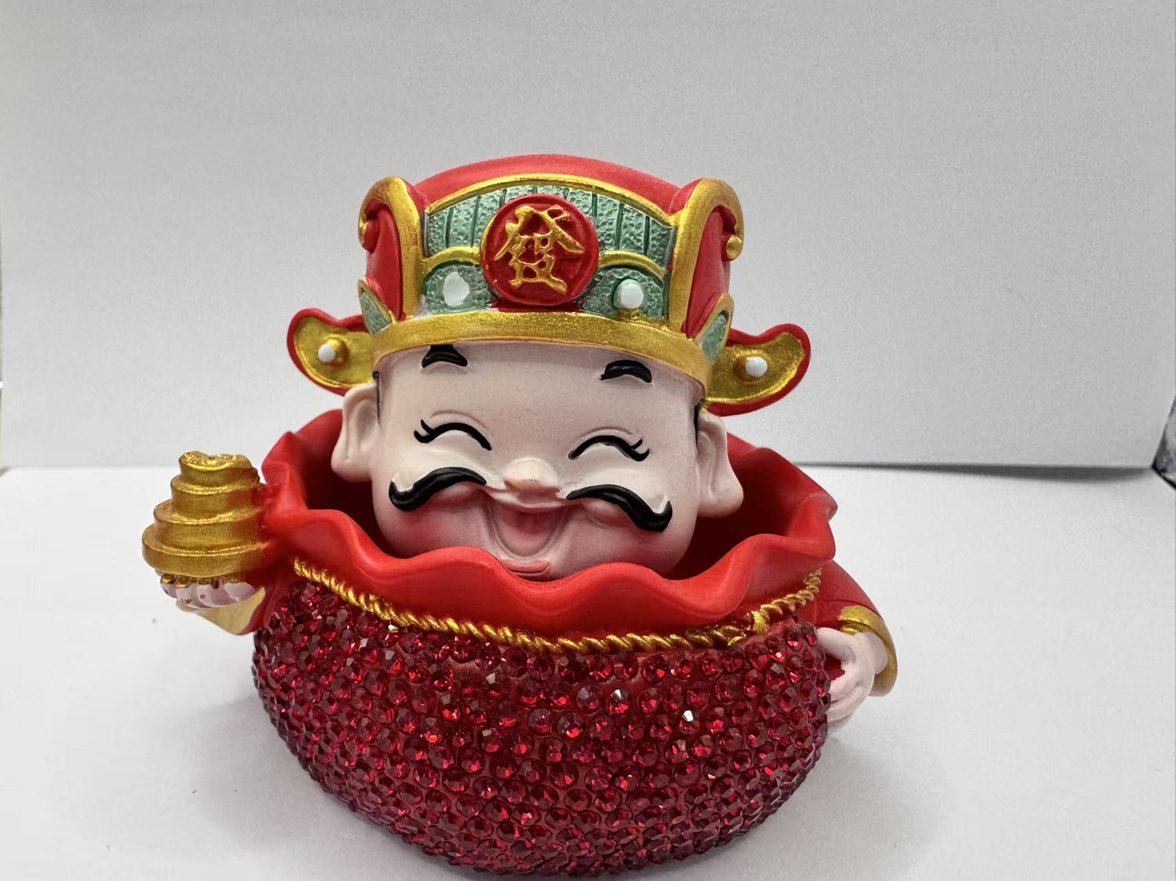 High-end and luxurious wealth god ornaments, brimming with wealth and beauty, car accessories, luxurious decorative items, feng shui decorations Item Picture