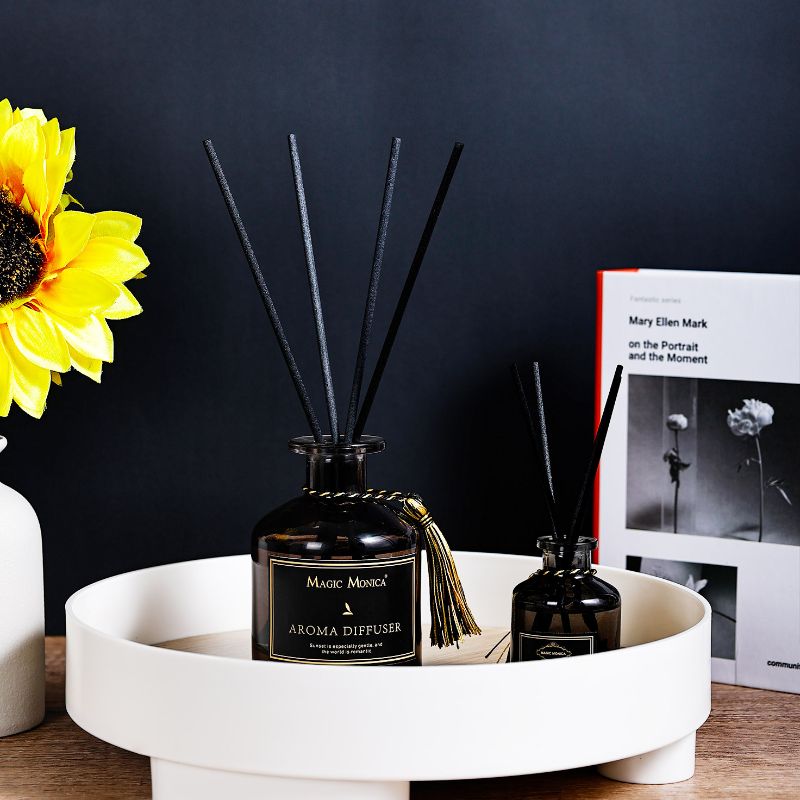 200ml大容量无火藤条香薰｜花卉装饰香氛 · 长效扩香｜卧室客厅卫浴通用空气清新香薰无火香薰