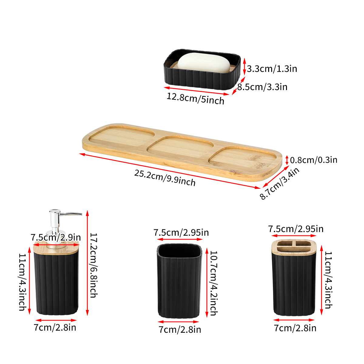 Hotel and homestay plastic bamboo and wood cleaning cups, toiletries, toothbrushes, tools, bathroom sets, hydraulic bathrooms, household use details Picture