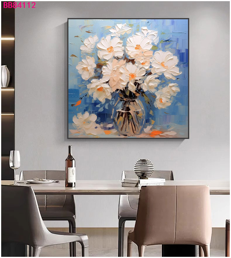 梦幻色彩花卉艺术装饰画 多彩抽象花海客厅卧室墙面挂画 现代简约详情7