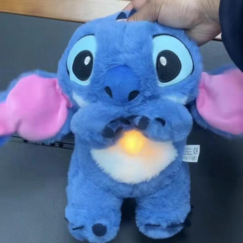 Cross-border breathing Teddy soothing plush toy baby sleep doll gift Breathe 30cm detail image 5