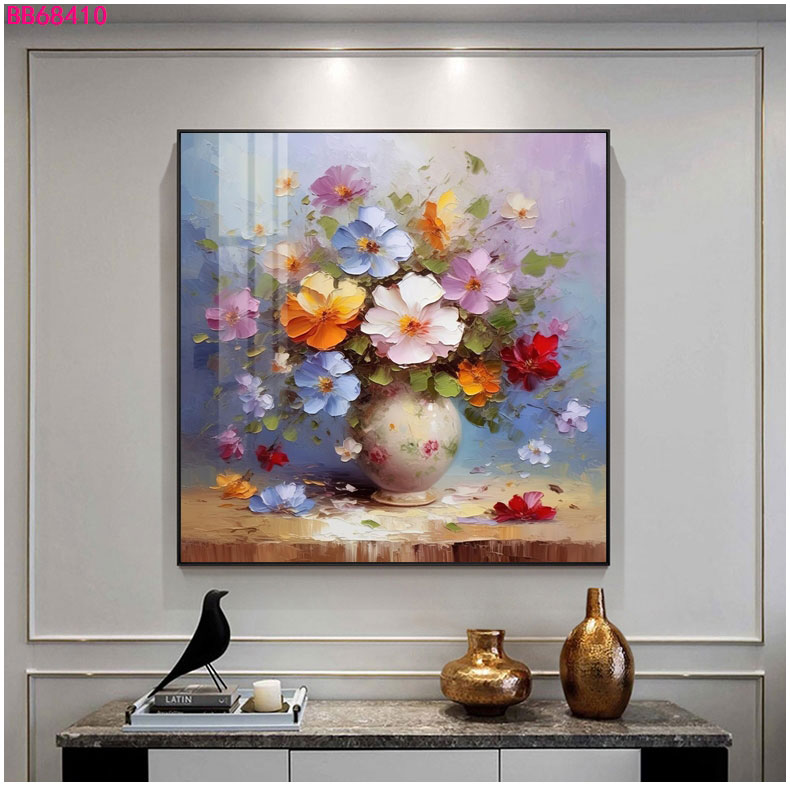 梦幻色彩花卉艺术装饰画 多彩抽象花海客厅卧室墙面挂画 现代简约详情10