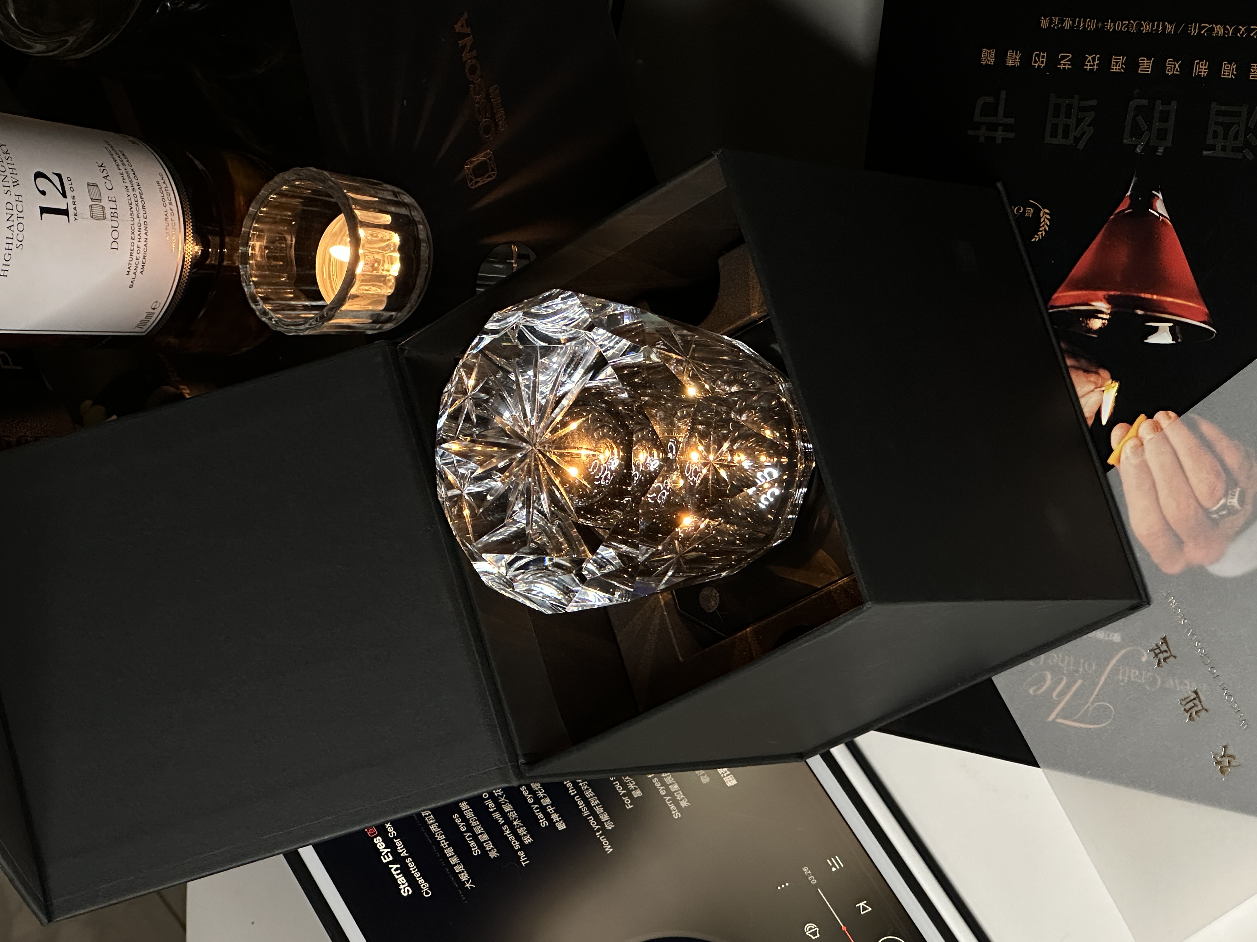 Creative table lamps, home decorative lamps, ornaments, crystal ambient lamps, creative table lamps, night lights full figure