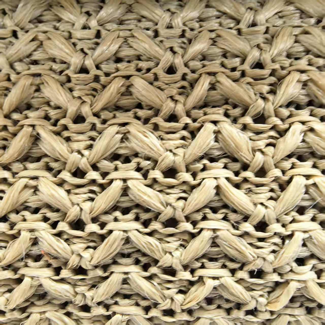 厂家直供工艺PP编织草料 草编鞋，包包面料可批发 