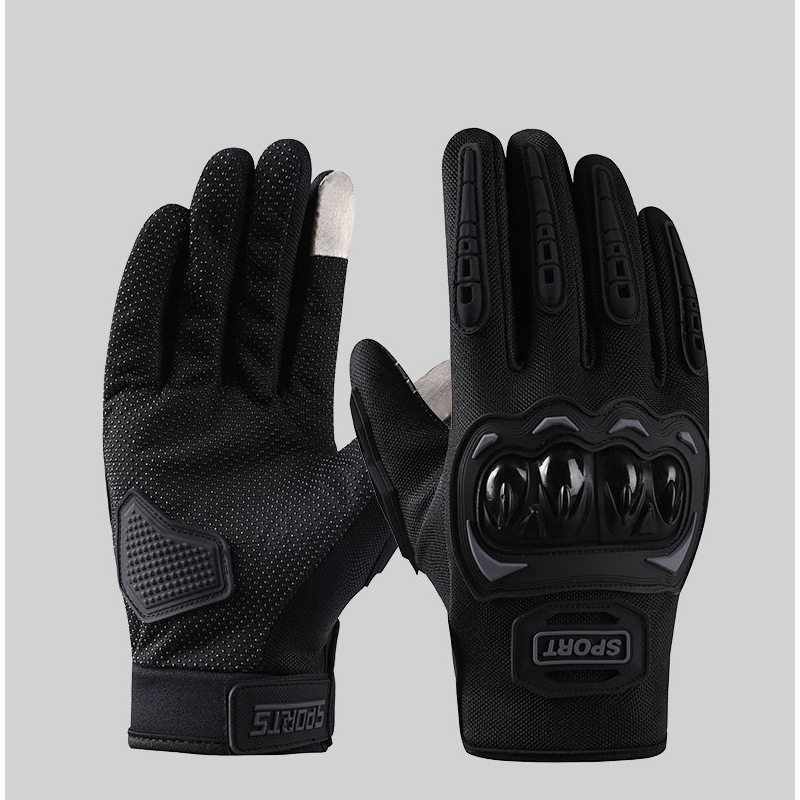 New full-finger gloves for men's all-season outdoor riding, motorcycle racing and off-road with touch screen, anti-drop and anti-slip features pic 9