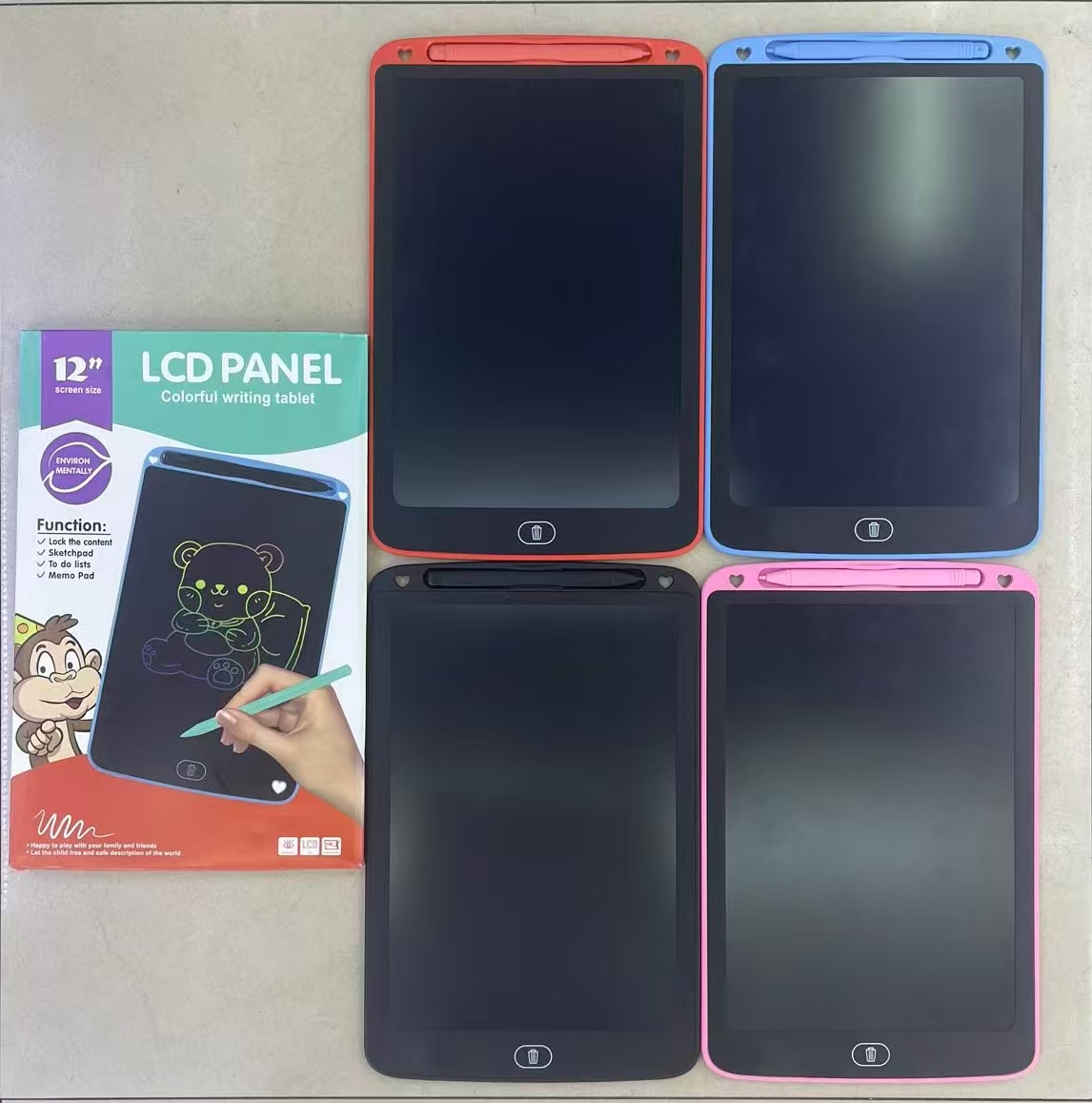 12寸写字板  有4个颜色 可以画画 写字 
