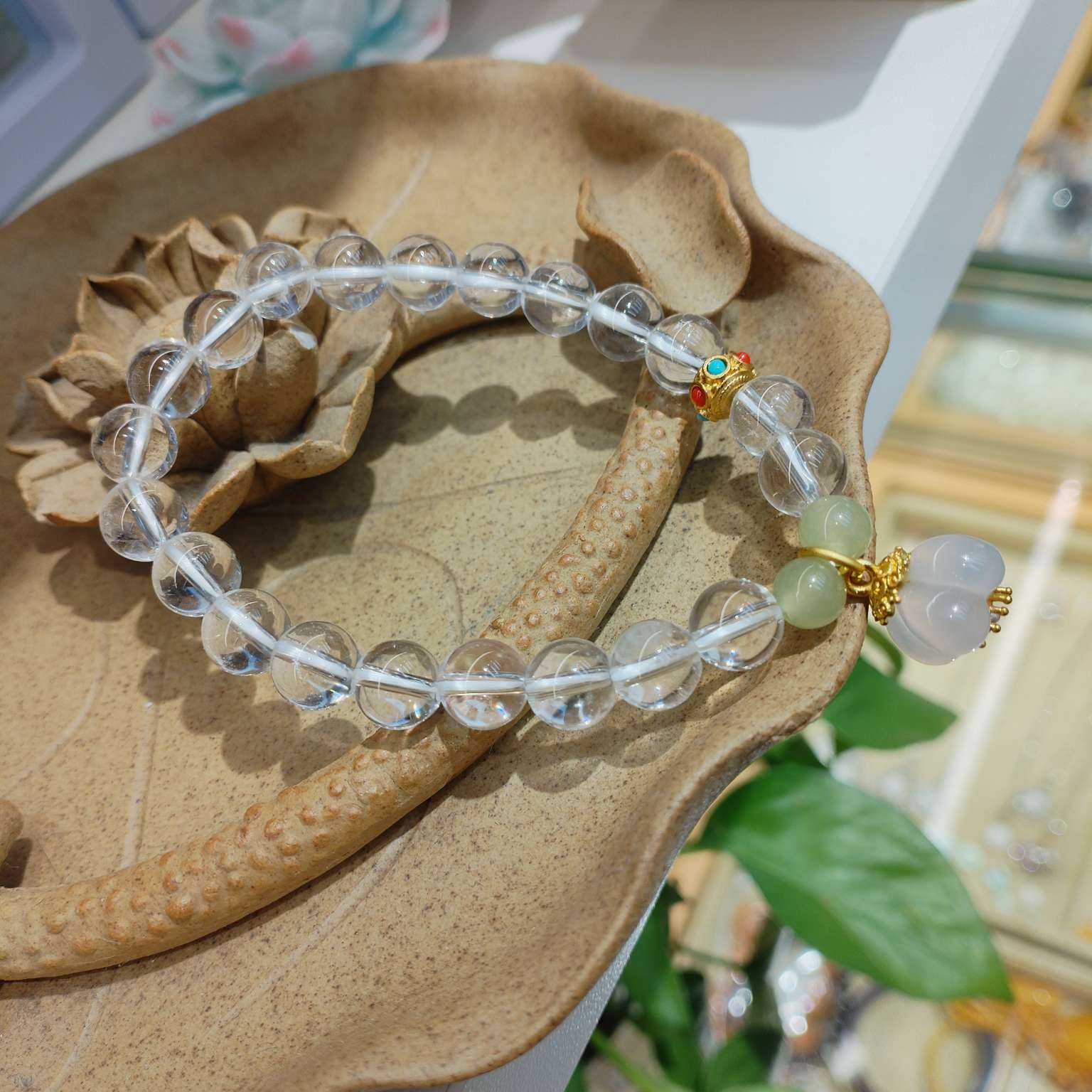 8厘天然白水晶手串手饰多款可选女生时尚手串饰品礼品详情图3