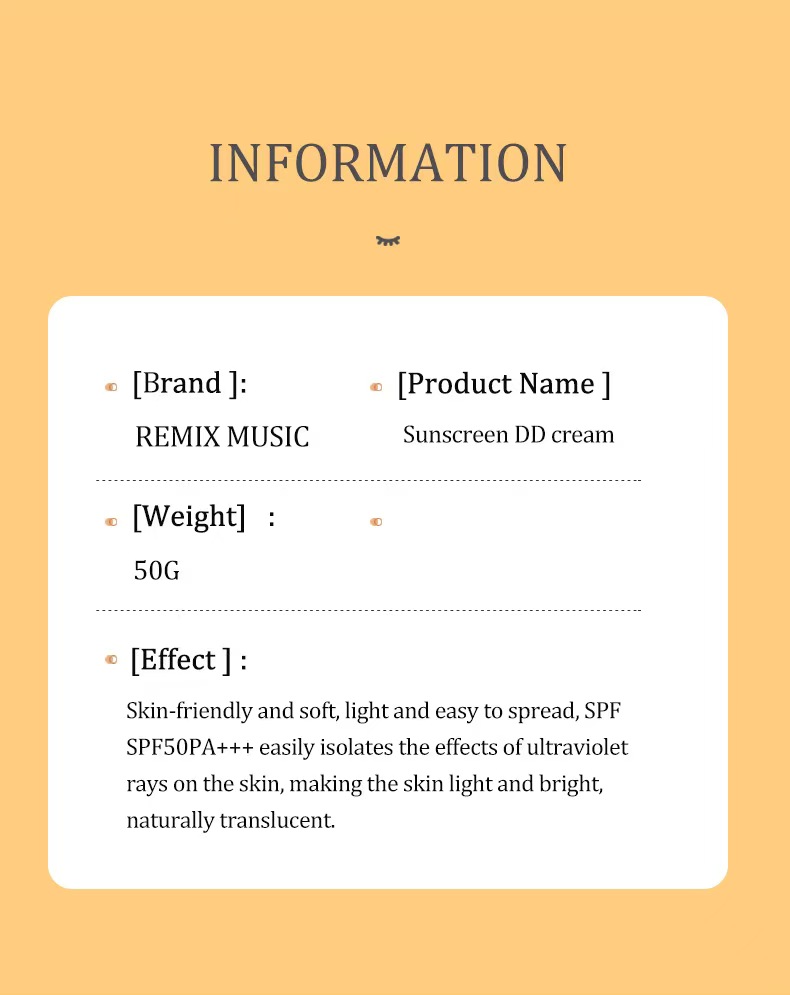 夏季阳光防护隔离保湿补水滋润护肤防晒霜SPF50 PA++++Sunscreen cream详情图6