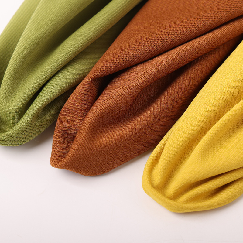 75D twisted double-sided elastic Roman fabric 250g soft and skin-friendly women's dress casual wear knitted fabric Specification image