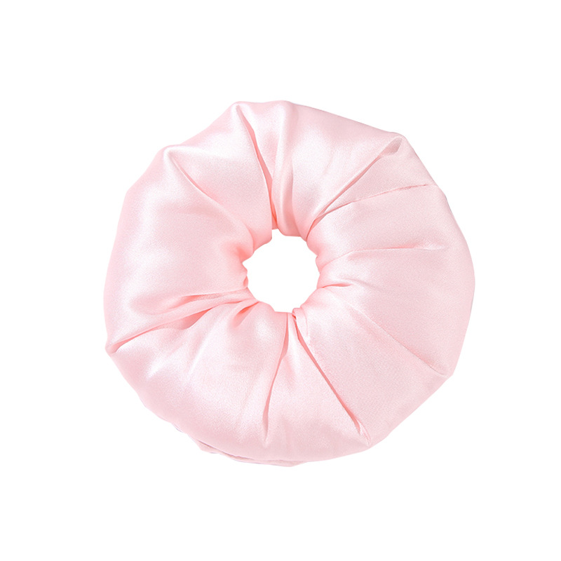 30mm thick 6cm silk hair band, Korean satin hair band, women's silk hair tie, silk hair band headwear, silk handcrafted fabric camellia Specification image
