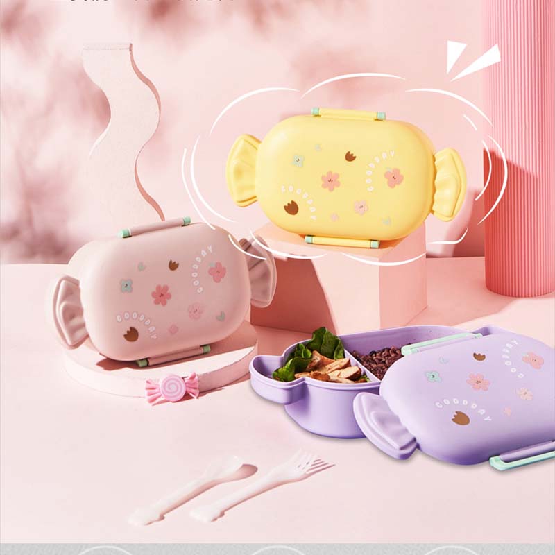 「带这个“小耳朵”饭盒去公司，同事全围过来抢着看！软萌便携便当盒」详情2