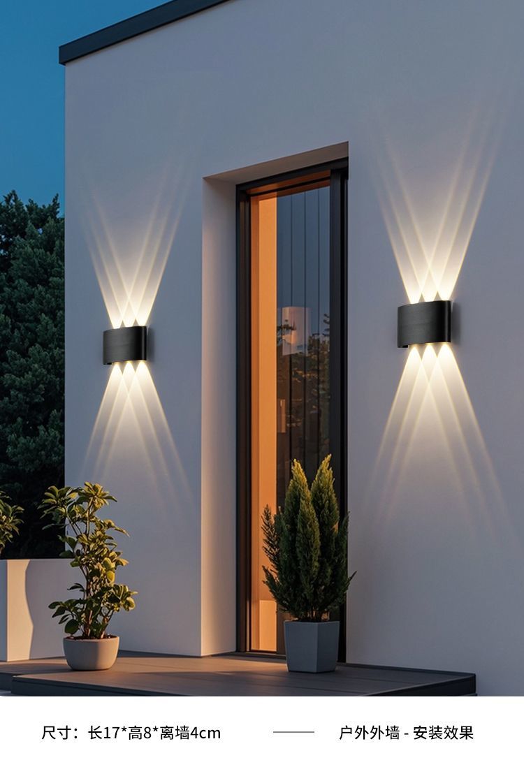 Outdoor wall lamps, wall lamp lighting fixtures, garden lamps, outdoor lighting decoration detail image 4