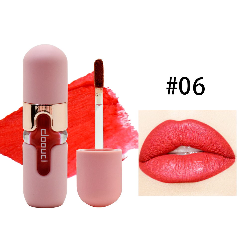 DOOUCI 跨境热销 厂家批发爆款雾感唇泥唇釉滋润唇彩雾面液体口红丝绒唇 OEM/ODM贴牌加工唇彩