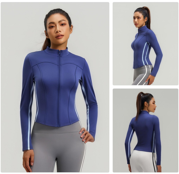瑜伽服女紧身运动户外瑜伽服套装舒适弹力瑜伽外套女款