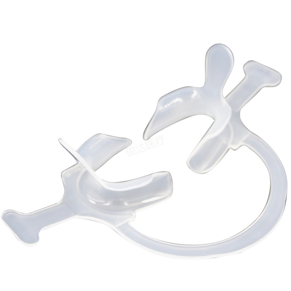 Dental Mouth Opener, High-Temperature And High-Pressure Sterilized C-Shaped Plastic Handle Mouth Opener, Oral Dental Buccal Retainer