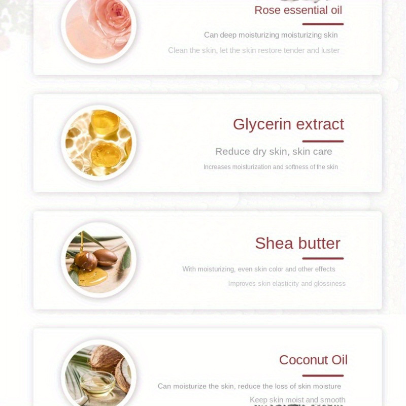 maxi limpiorose rose essential oil Soap is a long-lasting, moisturizing and hydrating handmade soap for washing, bathing and cleansing Application Scenario