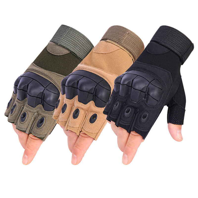 Half-finger and full-finger gloves, men's anti-slip and wear-resistant hard shell outdoor sports motorcycle riding gloves, tactical gloves Application Scenario