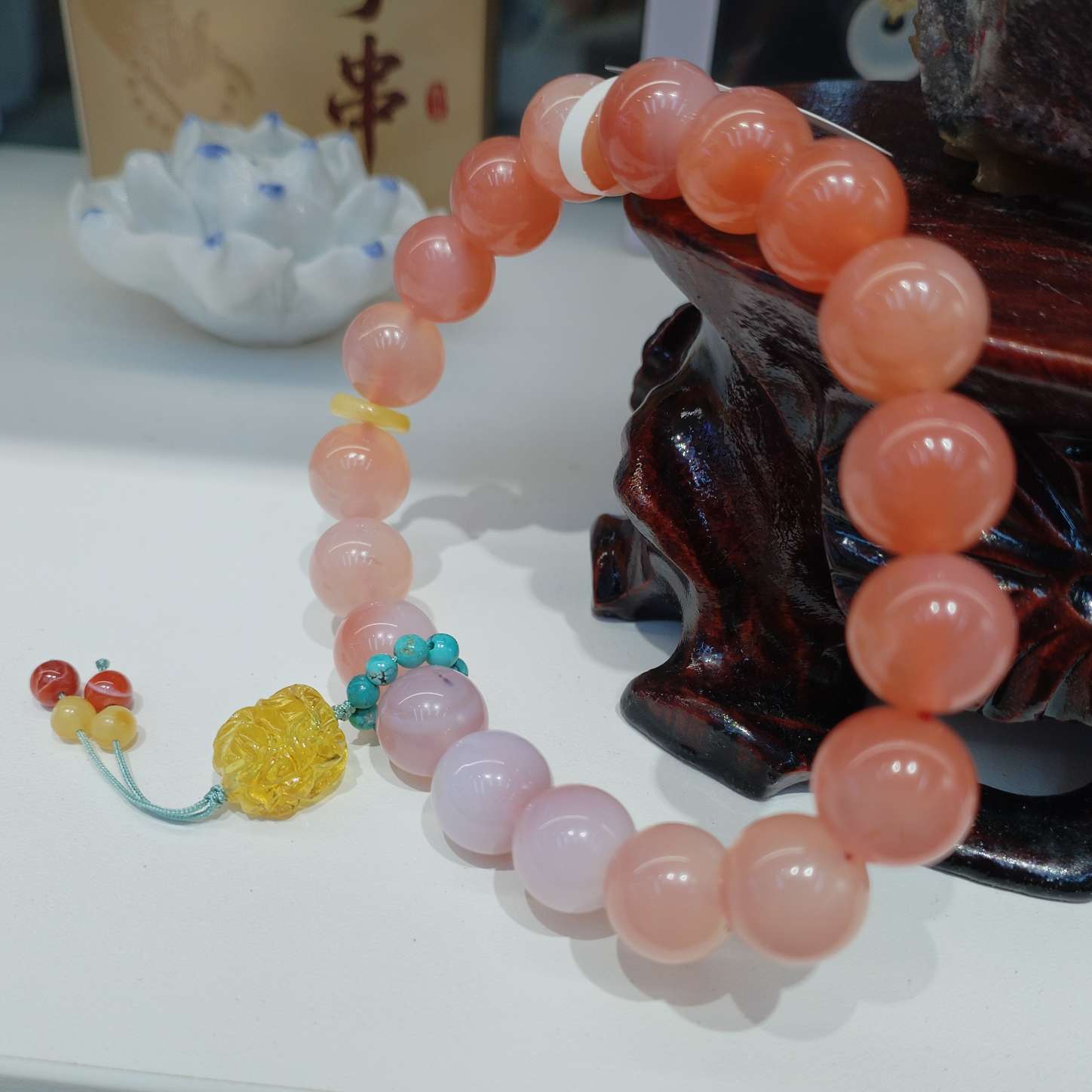 10mm natural crystal bracelet, amber PI Xiu bracelet, jewelry, cinnabar bracelet. Fashionable, simple and versatile. Multiple choices for women details Picture