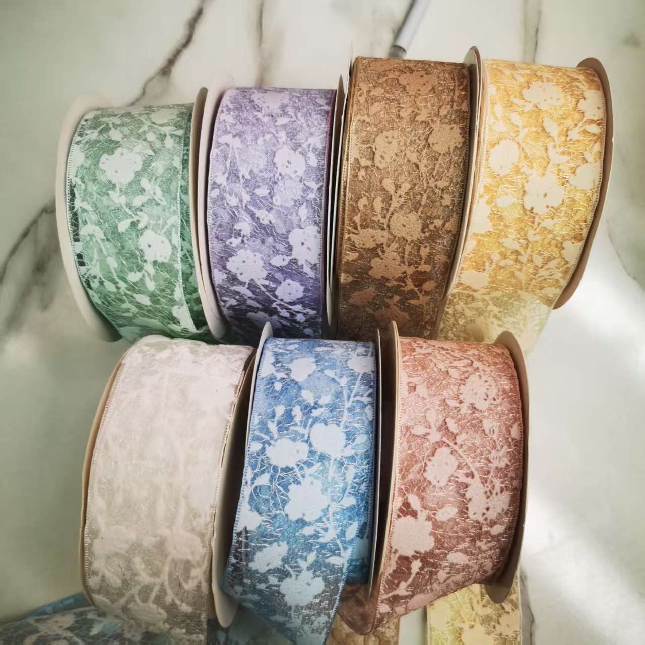 5 cm base yarn ultrasonic fleece, 3 yards for clothing, curtains, tablecloths, accessories, bows, gift packaging ribbons Specification image
