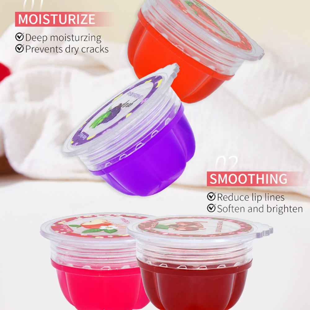 Siguiente bien cross-border venta caliente hidratante reparación exfoliante lápiz labial hidratante fruta sabor lip mask jelly lip balm lápiz labial