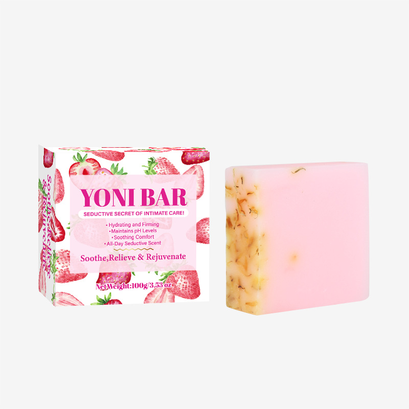 maxi limpio草莓私密皂YONI SOAP精油皂沐浴护理手工香皂肥皂