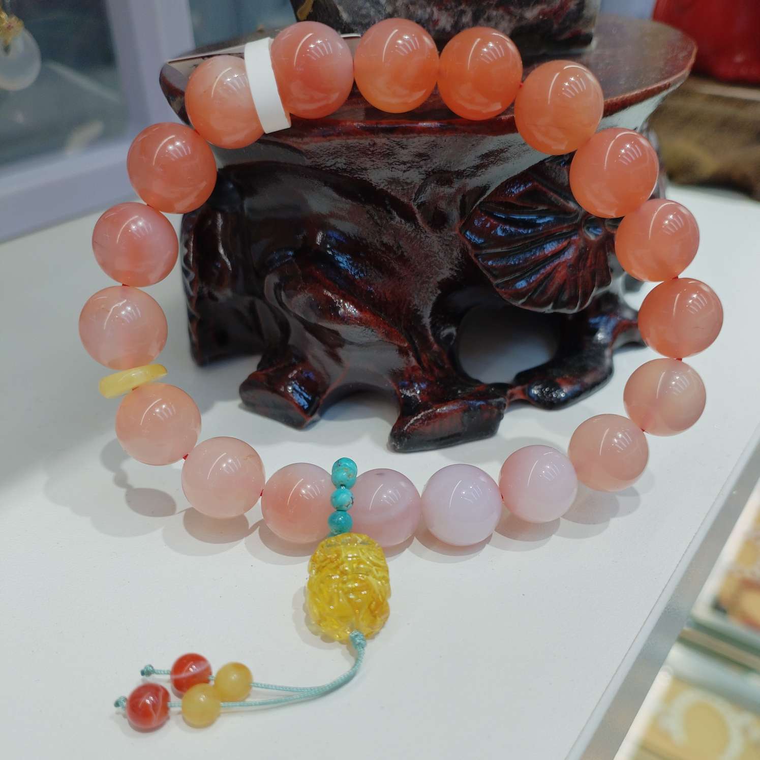 10mm natural crystal bracelet, amber PI Xiu bracelet, jewelry, cinnabar bracelet. Fashionable, simple and versatile. Multiple choices for women