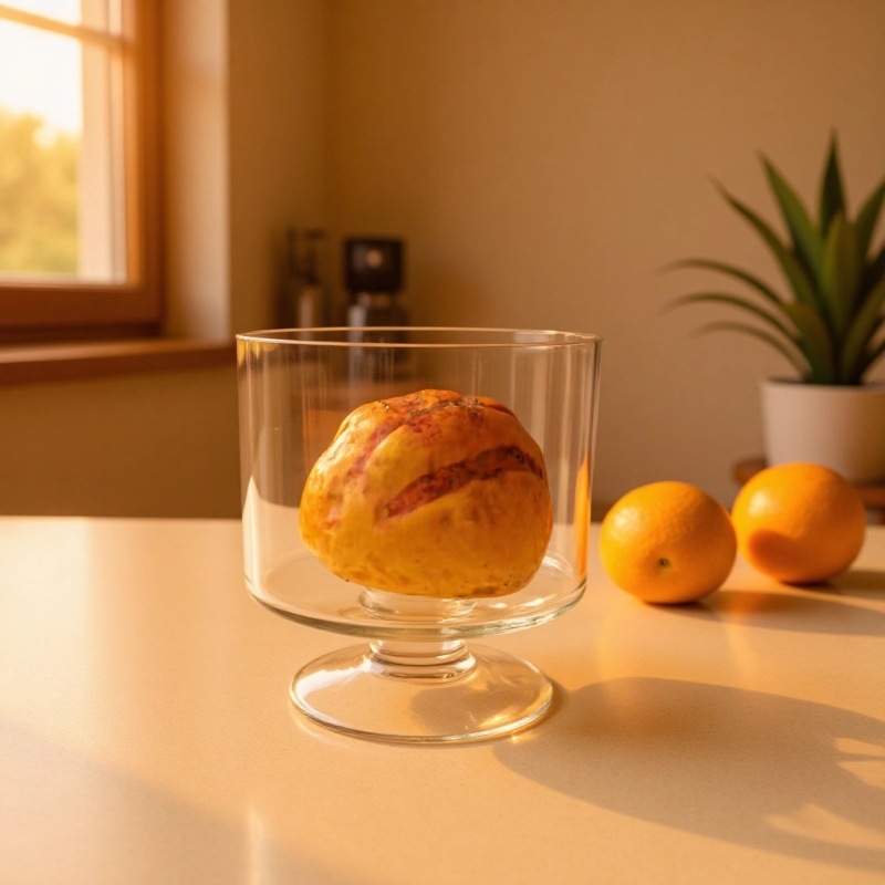 BBGLASS保北玻璃 创意玻璃烛台 现代简约蛋糕冰激凌碗 水果盘 人工吹制玻璃花瓶 宴会婚庆家居装饰摆件 详情2