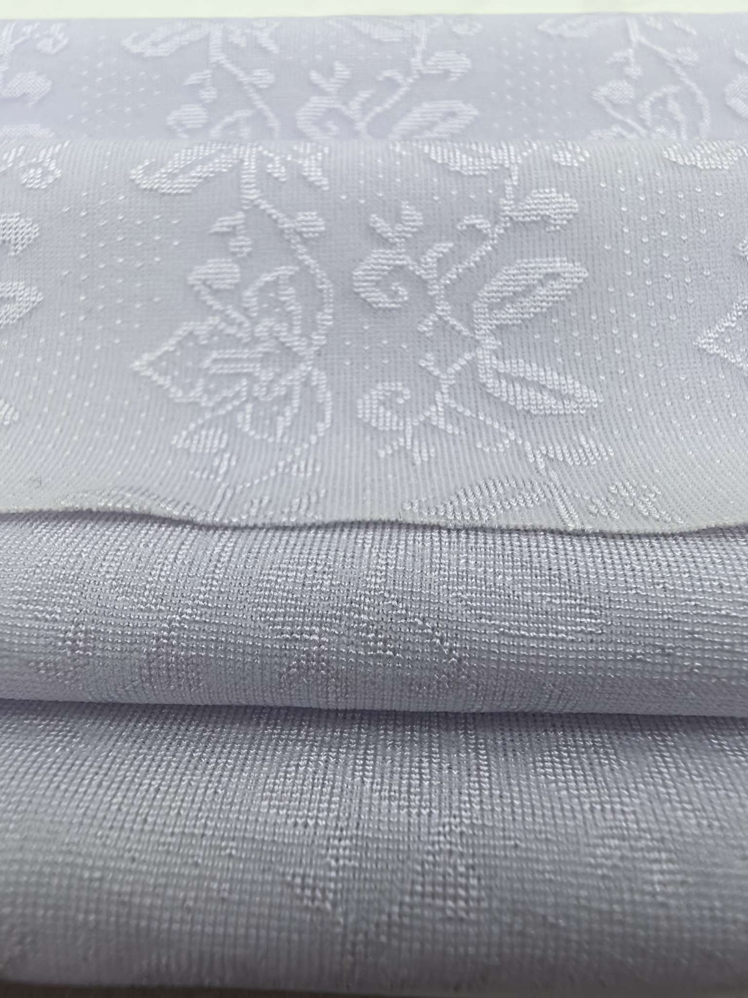 WKA90841 nylon knitted double-sided close-knit jacquard fabric is skin-friendly and soft. It is suitable for underwear, underpants, vests, bras, safety pants, leggings and masks. It is independently innovated, developed and customized according to samples Specification image