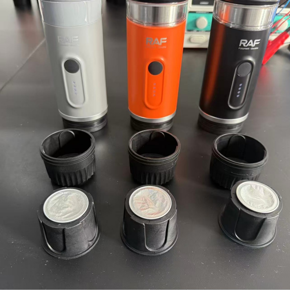 RAF Portable electric coffee machine, 2-in-1 capsule coffee machine, outdoor travel Italian espresso, cross-border Italian Application Scenario