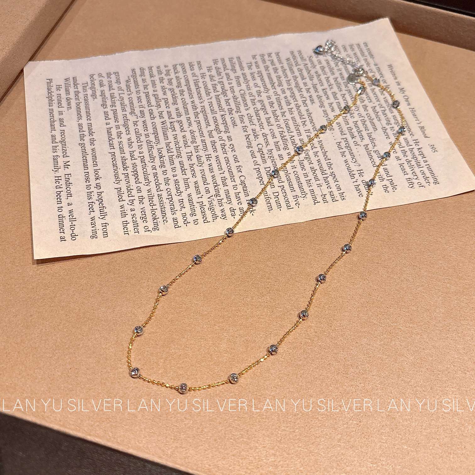 S925通体纯银项链女简约百搭链项饰品潮流首饰