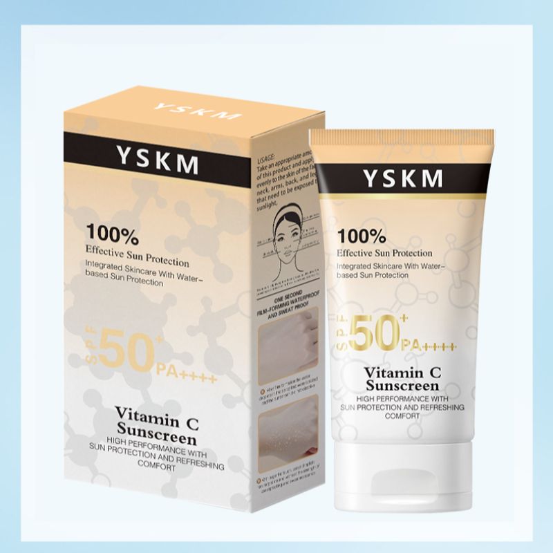 YSKM维生素CSPF60+PA++100%高倍防晒  维C养肤  水润清爽 防水防汗  面部专用 防晒养肤二合一