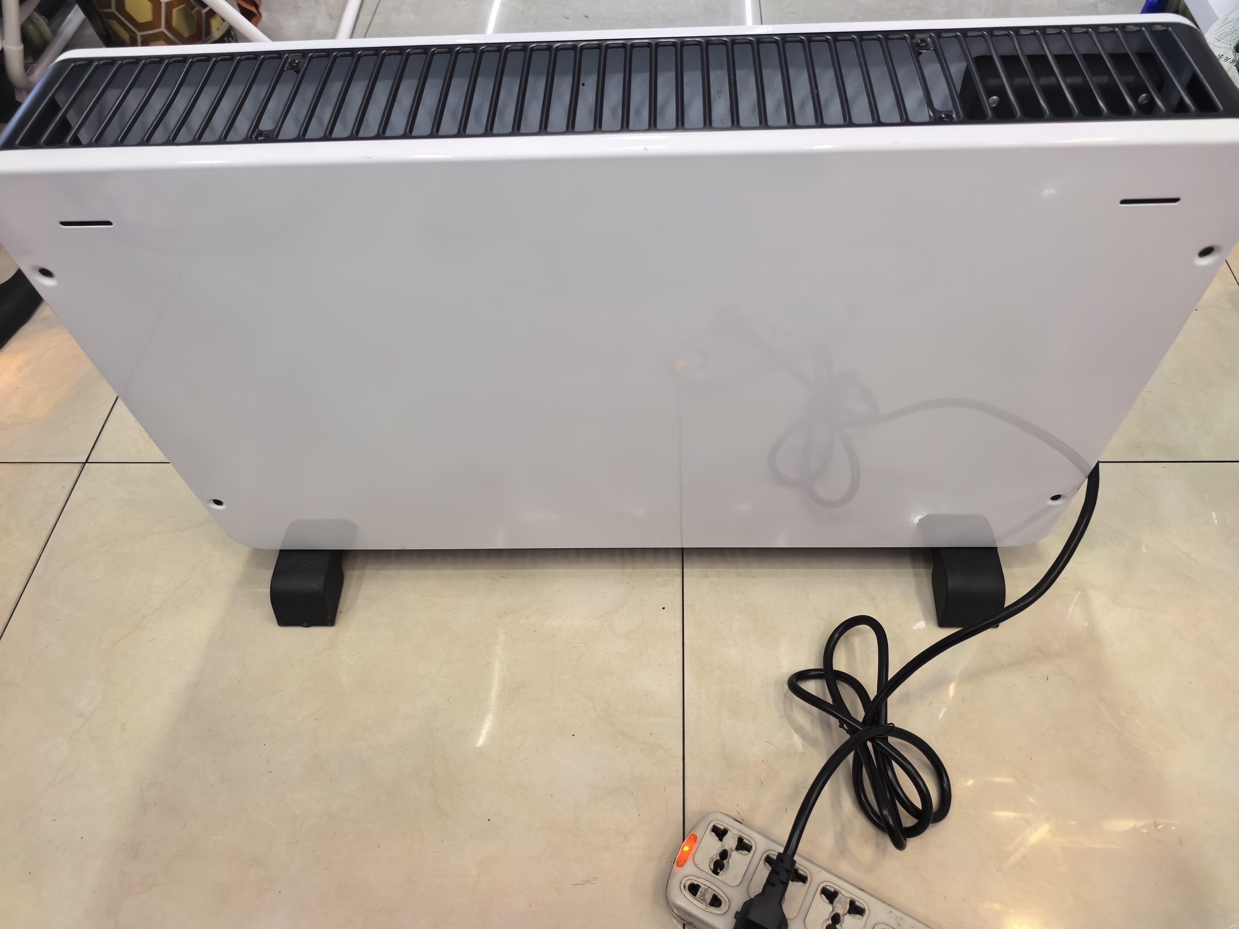 Remote control model with LCD display for temperature, wattage and operation modes such as fan. Office heater, wall-mounted electric heating, energy-saving electric hot air detail image 4