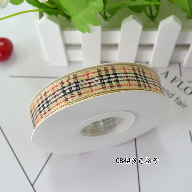 格子带 织带辅料彩带丝带多用途布料装饰材料织带辅料辅料布织带彩带丝带段面圆点织带子母带滚边条详情2