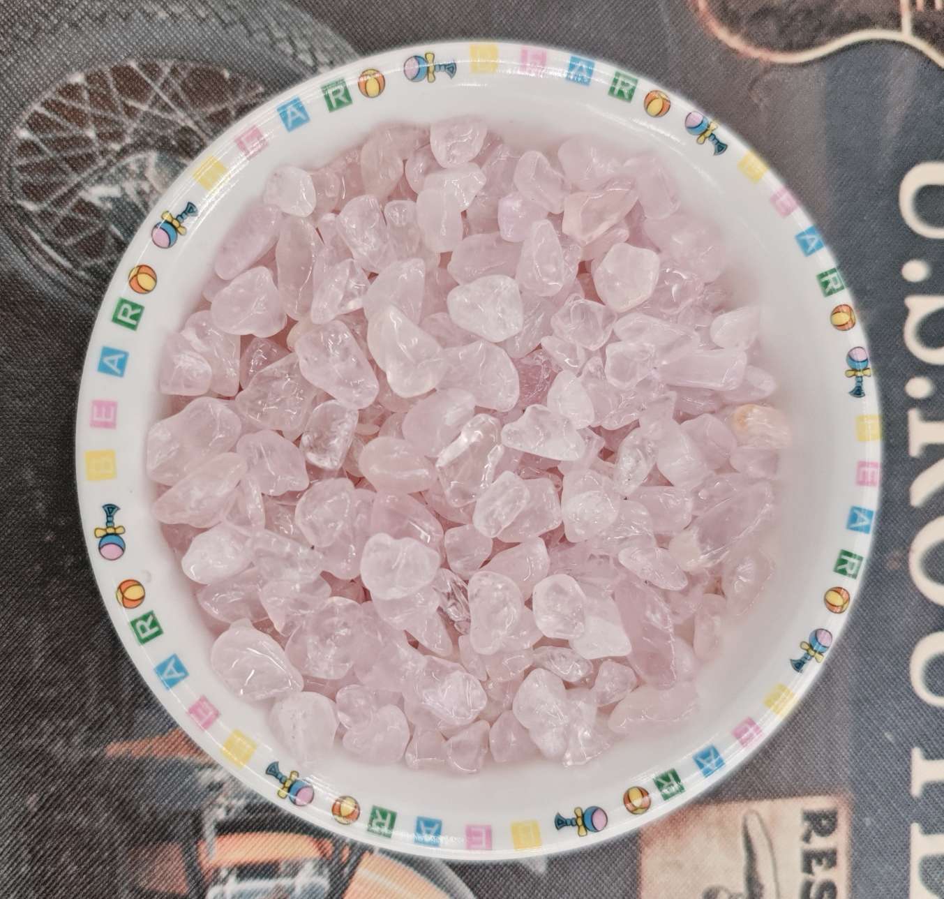 天然水晶原石 紫黄晶粉晶白水晶 多彩矿石标本 桌面摆件产品图