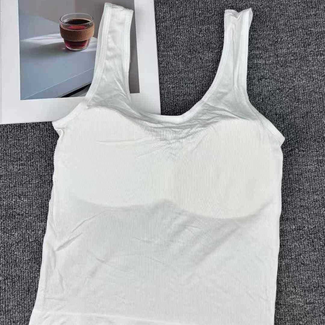 Export inventory for Africa, Europe and America, low-priced, versatile, fashionable and comfortable pure cotton sports yoga tops, backrests, chest cushions, sports bras, versatile women's vests Item Picture