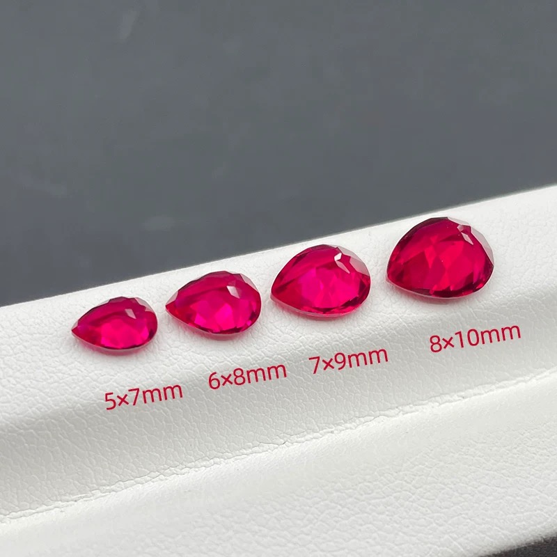 Water-drop cut cultivated ruby Application Scenario