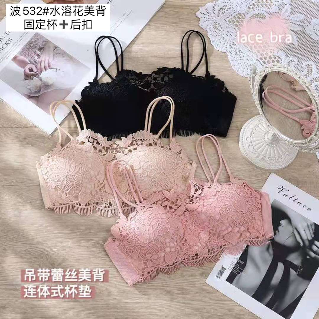 Cross-border underwear with French lace full figure