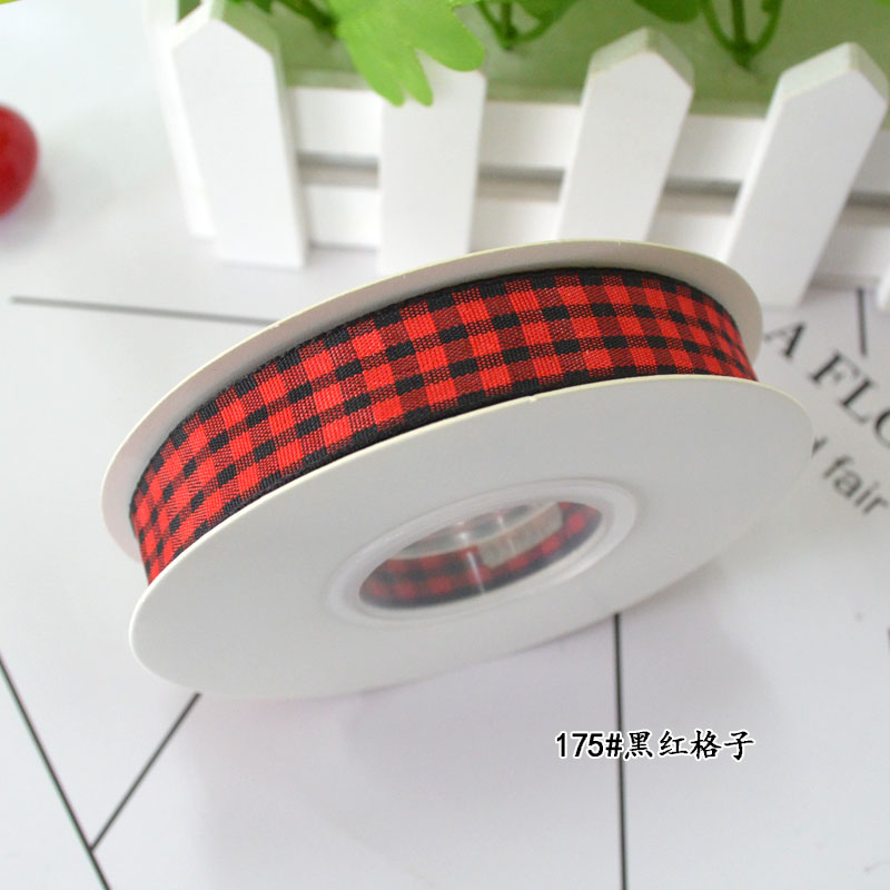 格子带 织带辅料彩带丝带多用途布料装饰材料织带辅料辅料布织带彩带丝带段面圆点织带子母带滚边条详情8