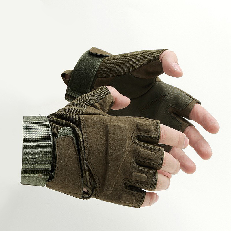 Sports Black Eagle Tactical Half-Finger Gloves, Fingerless military gloves, men's fitness, Men's Outdoor Mountain climbing, Cycling training, driving Application Scenario