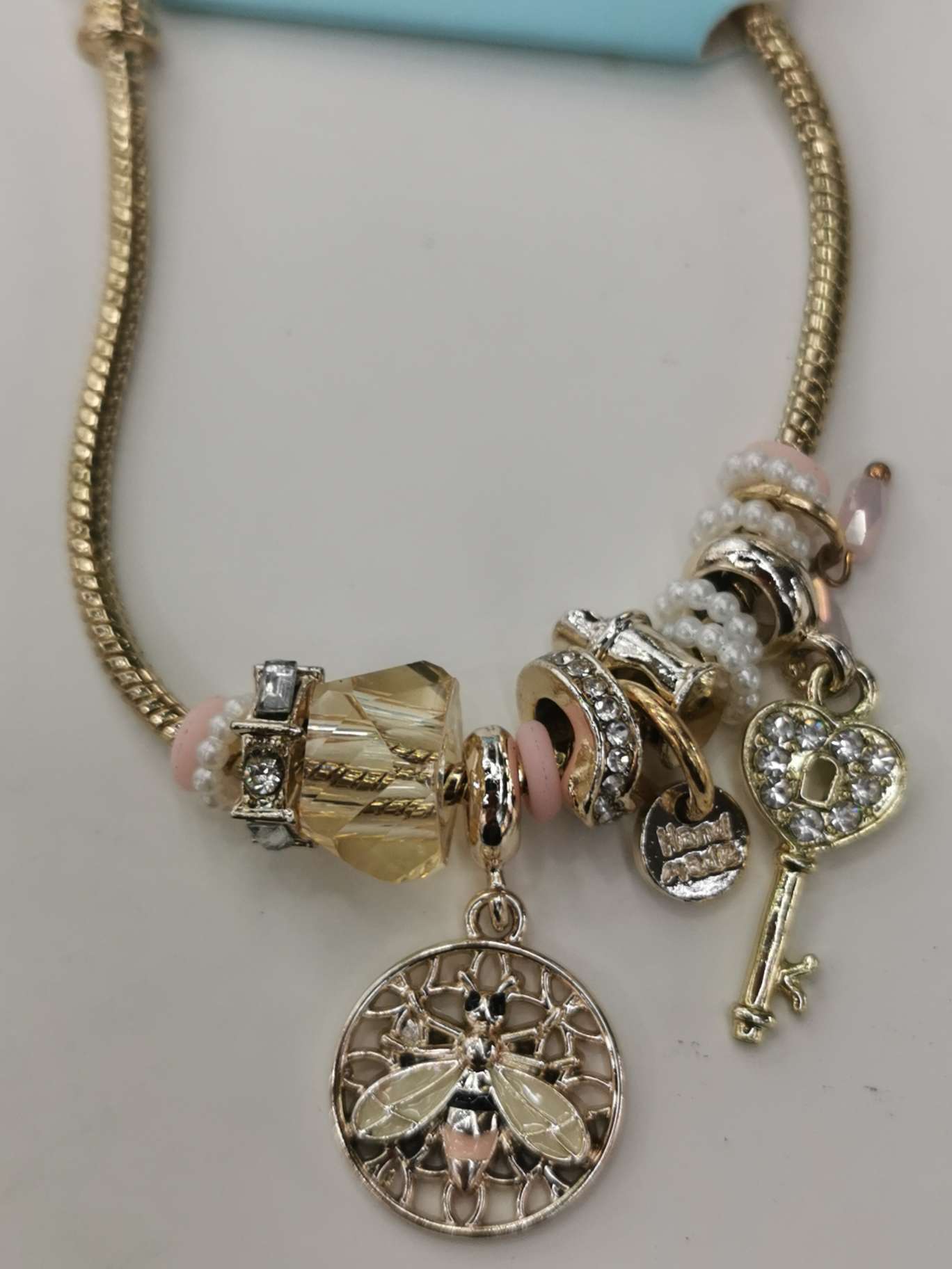 时尚不锈钢手镯沙金铜亚克力晕染手饰简约百搭女士手镯潮流饰品