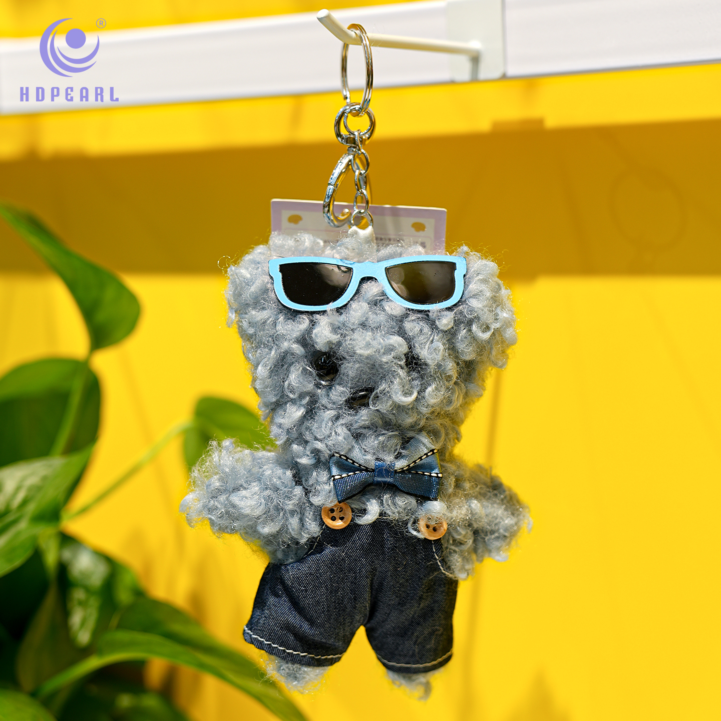 扭扭棒潦草小狗毛绒玩偶西高地可爱公仔书包挂件包包挂饰桌面装饰小摆件