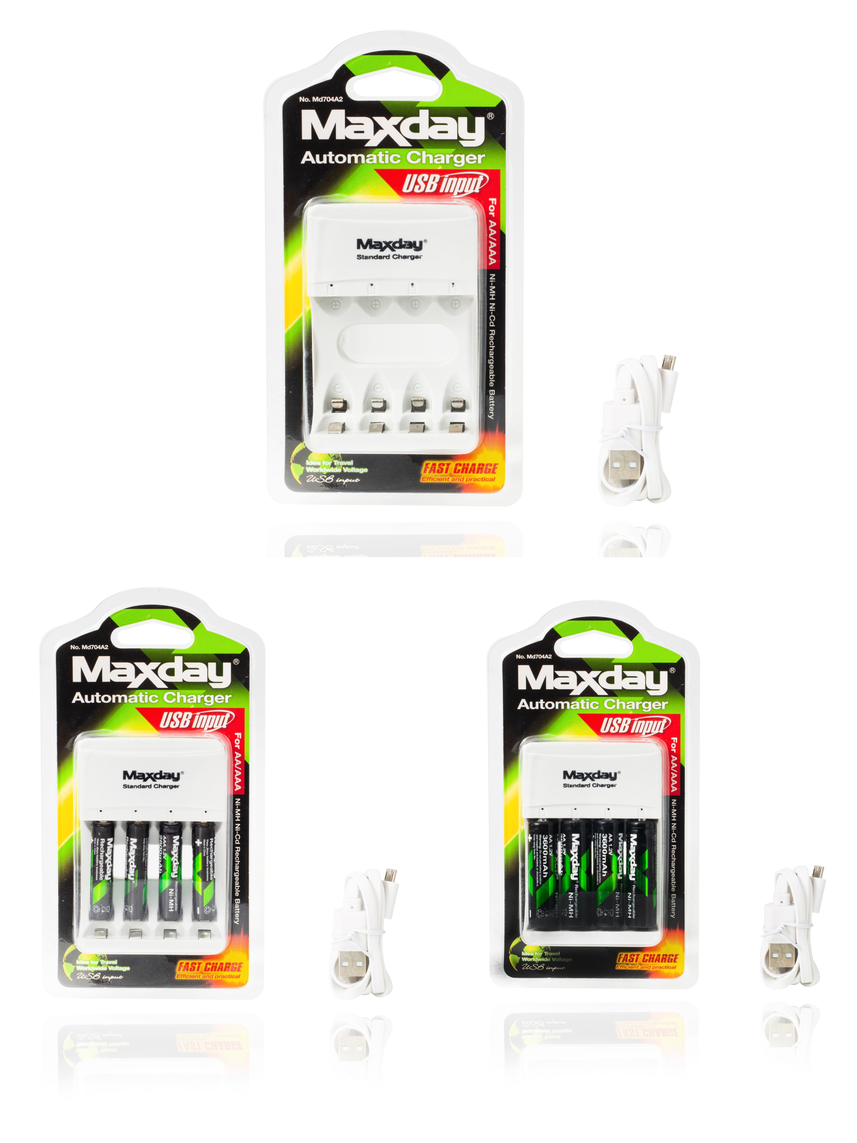 【Maxday】MD- 704A2 AA/AAA充电器