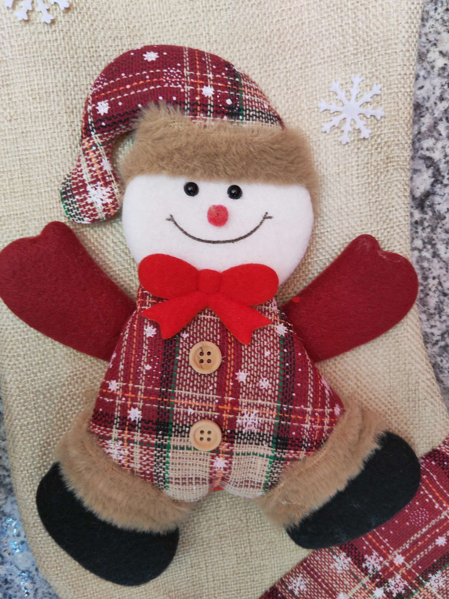 Office Christmas cultural decorations, Christmas tree pendants, Christmas festival decoration items, Santa Claus Christmas gift bags details Picture