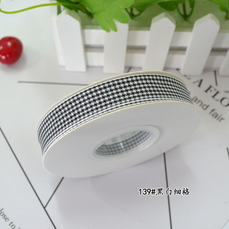 格子带 织带辅料彩带丝带多用途布料装饰材料织带辅料辅料布织带彩带丝带段面圆点织带子母带滚边条详情7
