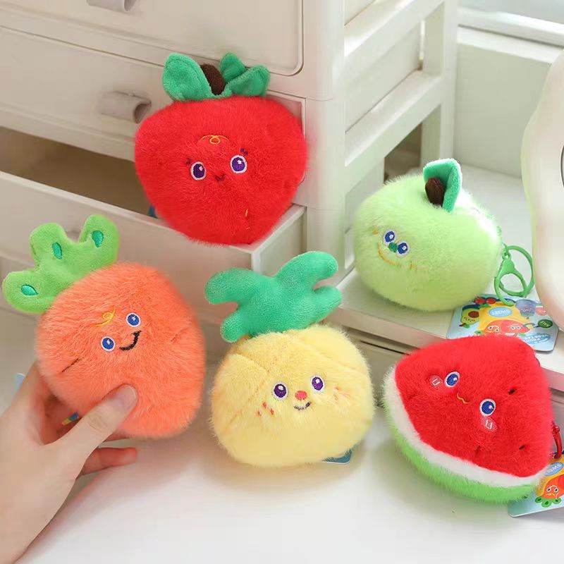 毛绒水果玩偶发娃娃机公仔婚庆婚礼抛洒结婚抓机娃娃小号挂件