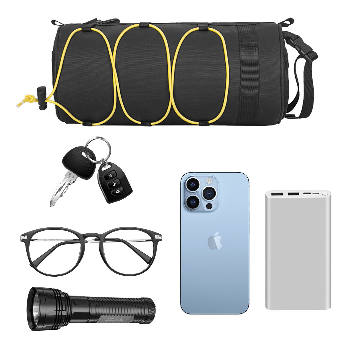 Mountain bike, bicycle front bag, multi-functional waterproof crossbody bag, outdoor cycling waterproof bike bag, mountain bike front bag Specification image